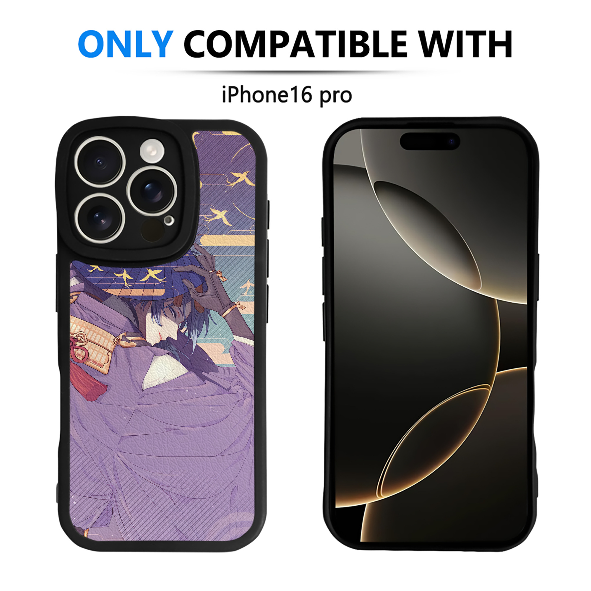 （画像用） 刀剣乱舞 Touken Ranbu 【iPhone 16シリーズ対応】シリコンスマホケース（レザー調） 材質：シリコン